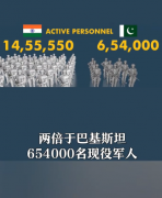 印度媒体发布印巴军事实力对比