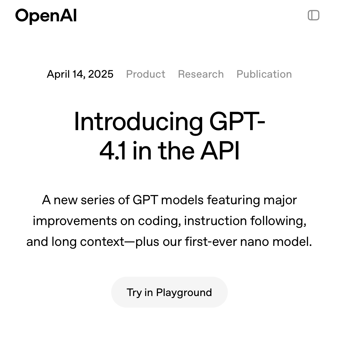 ChatGPT重磅升级GPT-4.1